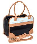 Innopet schoudertas Hond Traveler Urban black/cognac