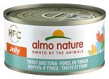 Almo Nature kattenvoer HFC Jelly forel en tonijn 70 gr