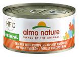 Almo Nature kattenvoer HFC Natural kip en pompoen 70 gr