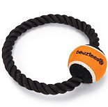 Beeztees Flossytoy Ring en Bal Coby Zwart