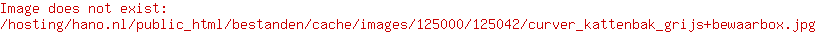 Curver kattenbak grijs