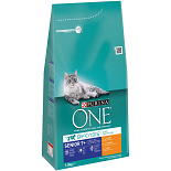 Purina One Kattenvoer Senior kip en volkoren granen 1,5 kg