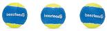 Beeztees Fetch tennisbal blauw/geel 3 st