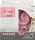 Eat Slow Live Longer Tumble Feeder pink
