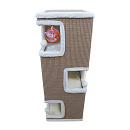 Klimtoren 4 Gaats Taupe/Creme 100 cm