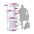 Petrebels Krabmeubel The Rebels Ragdoll 179 Off White