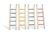 Beeztees Houten ladder, pedicure met 5 treden. 24 cm, assorti.
