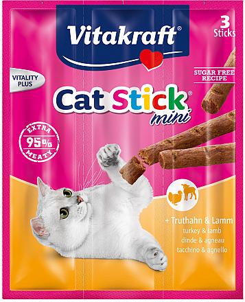Vitakraft Cat Stick mini kalkoen en lam 18 gr