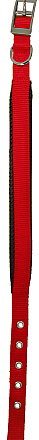 Nylon halsband Soft Protection rood