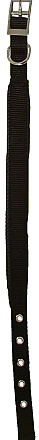 Nylon halsband Soft Protection zwart