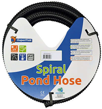 SuperFish Spiraalslang Zwart 20 mm 5 mtr