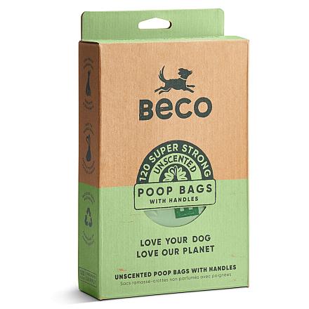 Beco Pets Poepzakjes met Handvatten Gerecycled 120 st
