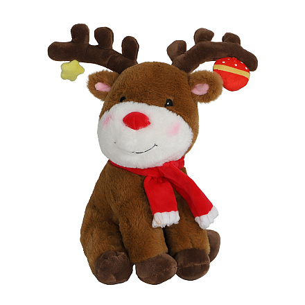 Hondenspeelgoed Kerst Rendier met Bel