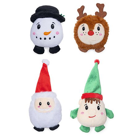 Beeztees Hondenspeelgoed Kerstknuffel Figuurtjes Assorti