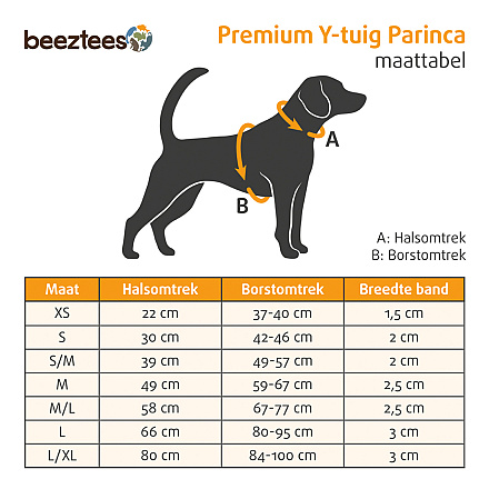 Beeztees Y-Hondentuig Parinca Premium Zwart