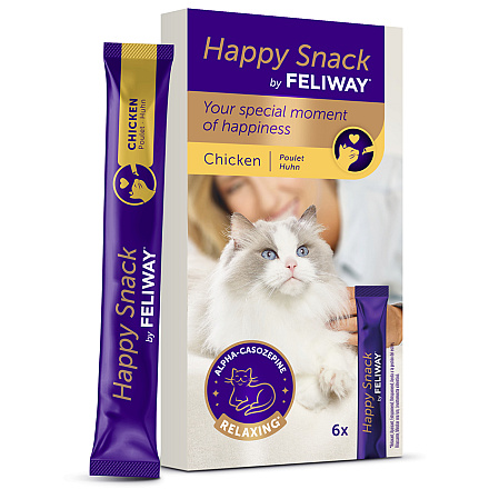 Feliway Happy Snack Kip 6 x 15 gr