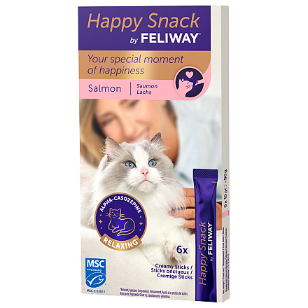 Feliway Happy Snack Zalm 6 x 15 gr