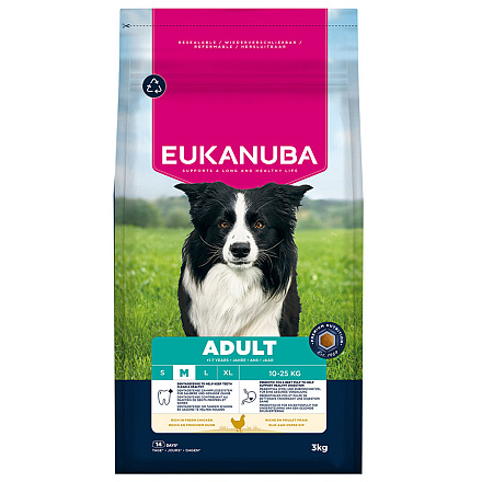 Eukanuba Hondenvoer Life Care Adult M Chicken 3 kg