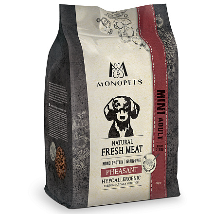 Monopets Hondenvoer Fresh Meat Adult Mini Pheasant 2 kg