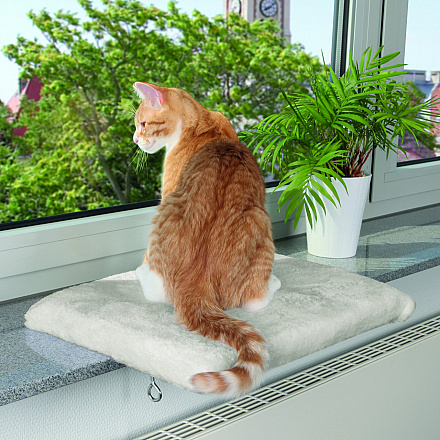 TRIXIE ligplateau voor vensterbank lichtgrijs