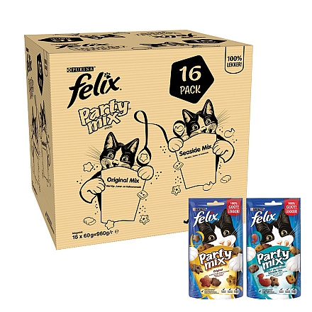 Felix Party Mix Original/Seaside Mix <br>16 x 60 gr