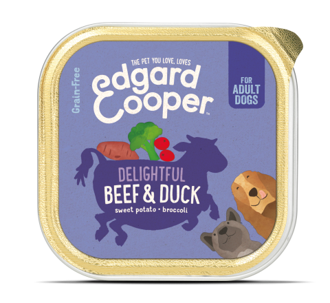 Edgard & Cooper hondenvoer Adult rund en eend 150 gr