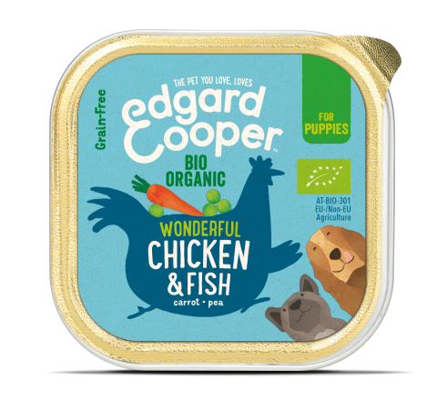 Edgard & Cooper hondenvoer Puppy biokip en -vis 100 gr