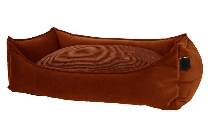 Overseas Petlife Hondenmand Velours Revers Pillow Copper