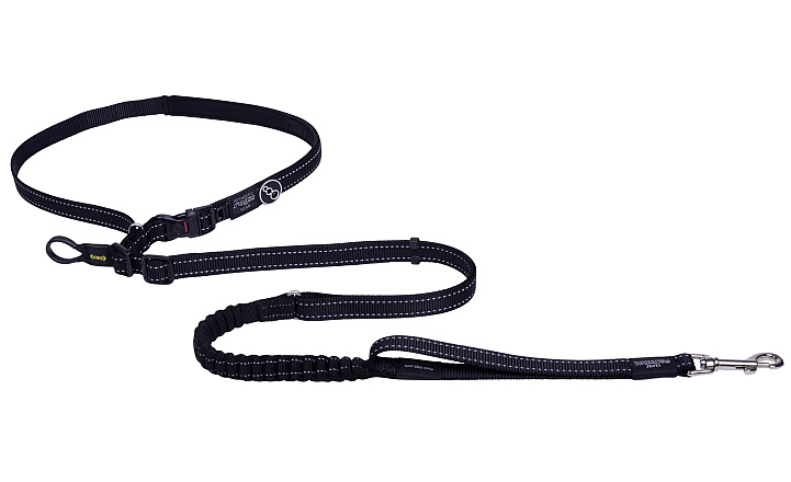 Rogz Hondenlijn Utility Handsfree Zwart