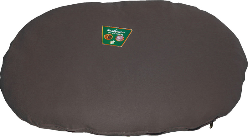 Ligkussen met rits antraciet