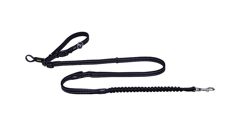 Rogz Hondenlijn Utility Handsfree Zwart
