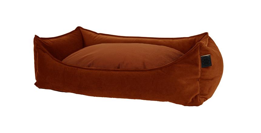 Overseas Petlife Hondenmand Velours Revers Pillow Copper
