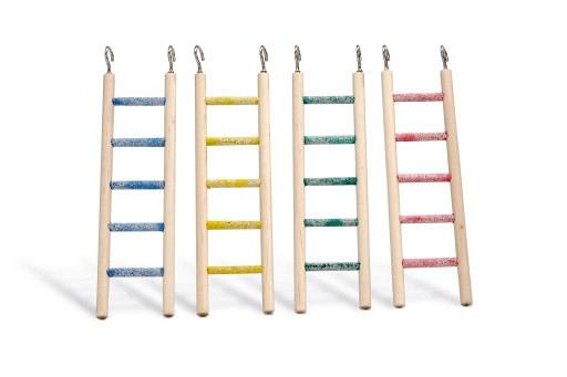 Beeztees Houten ladder, pedicure met 5 treden. 24 cm, assorti.
