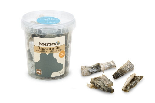 Beeztees zalmhuid bites 75 gr